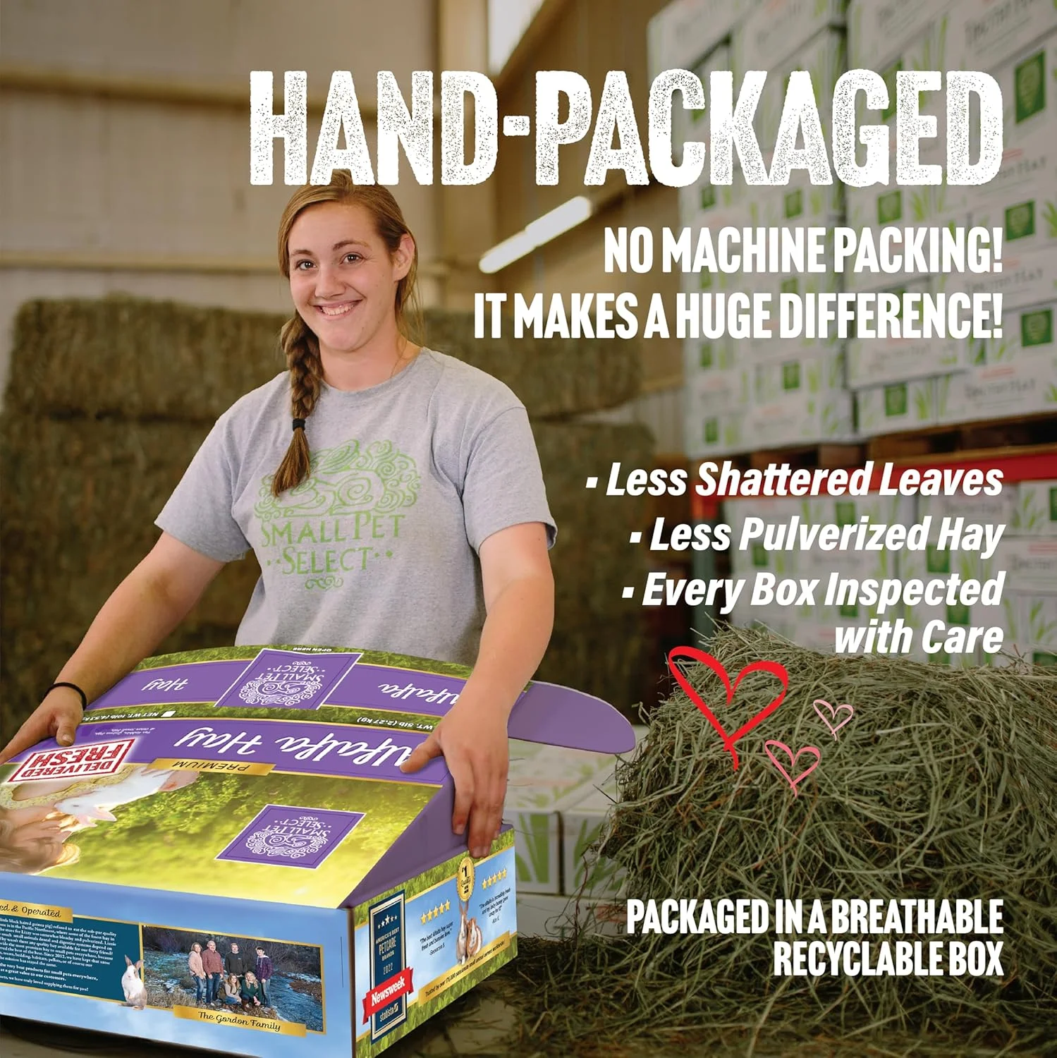 یونجه خشک مخصوص حیوانات خانگی کوچک، 4.5 کیلوگرم