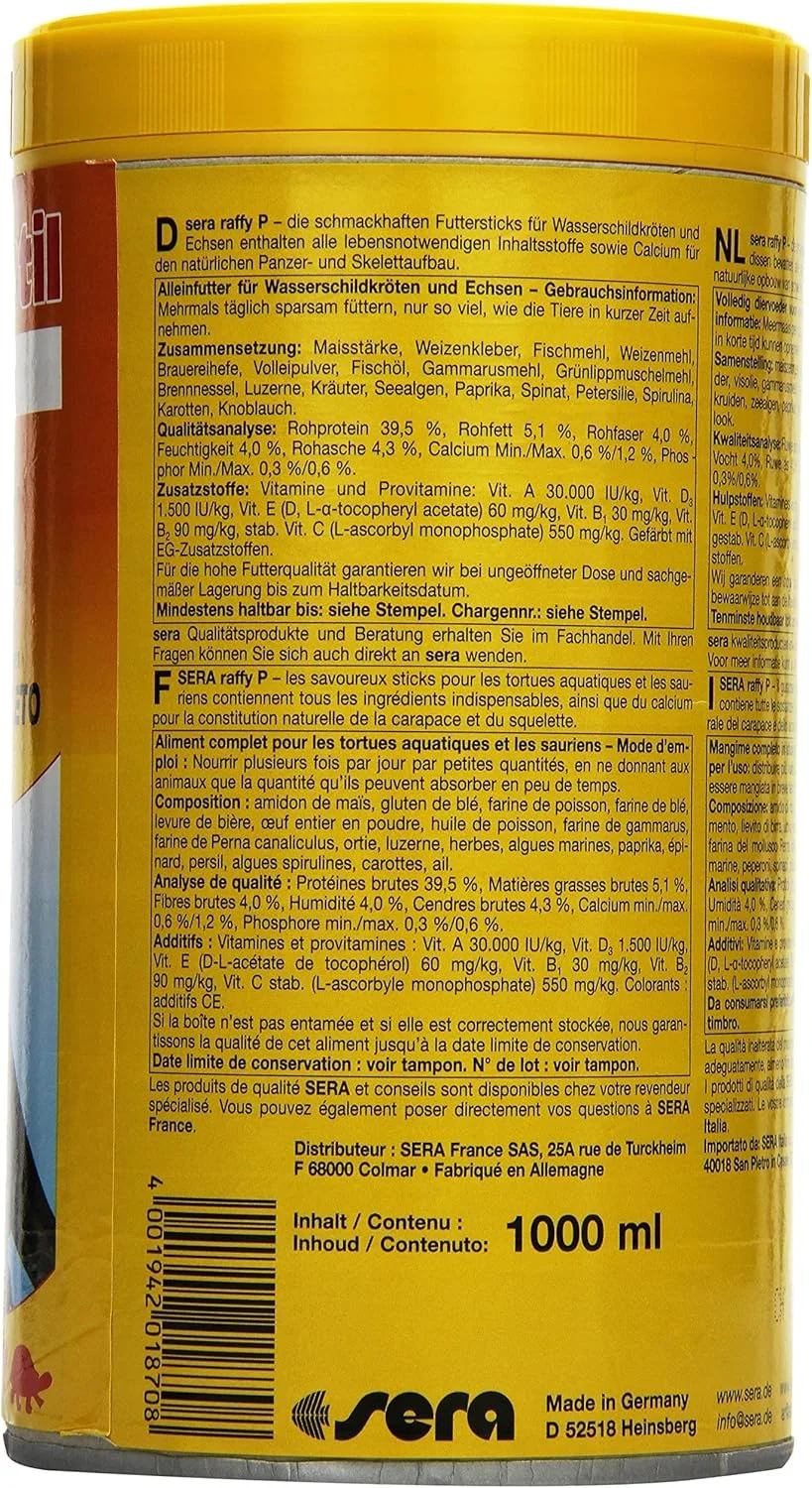 غذای اصلی لاک پشت سرا رافی پی نیچر، 220 گرم