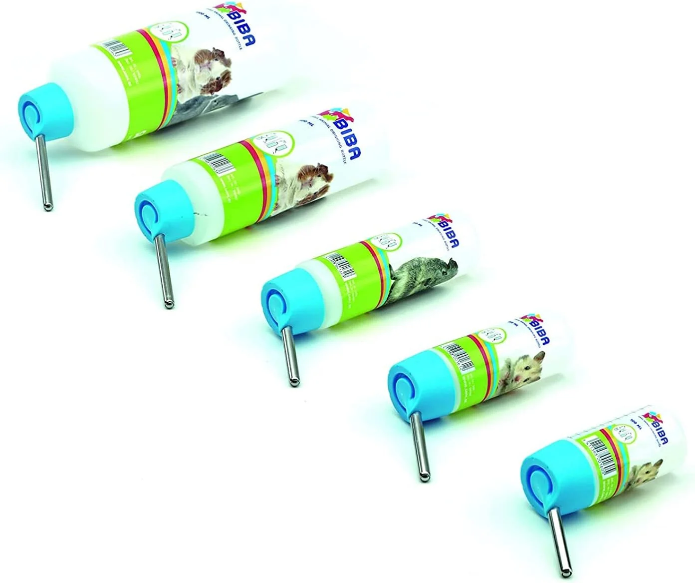 بطری آب ساویچ بیبا برای همستر و خوکچه هندی، بطری آب ضد نشت با قابلیت نصب روی قفس، مناسب برای حیوانات کوچک مانند همستر، خرگوش، خوکچه هندی 250 میلی لیتر