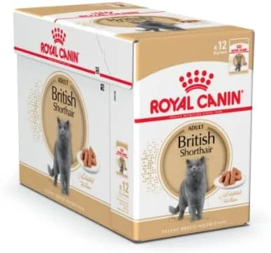 غذای مرطوب گربه نژاد بریتیش شورت هیر رویال کنین (پوچ)