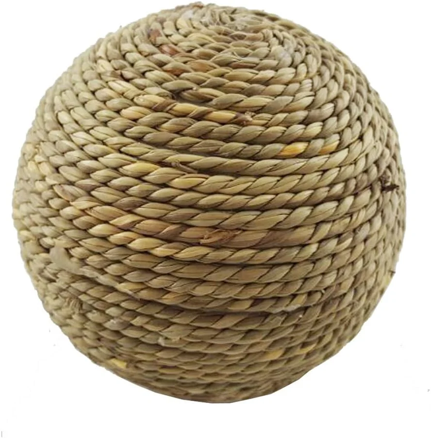 توپ یونجه خرگوش - اسباب بازی های جویدنی طبیعی همستر | ملزومات خرگوش برای بازی، غلتاندن، اتاق، پاسیو، باغ، خوراک دهی، مزرعه، خانه، حیاط خلوت، داخل خانه