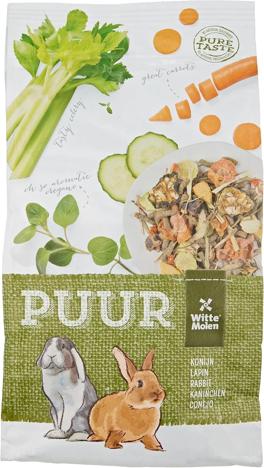 مخلوط غذای خرگوش ممتاز پور، 600 گرم - مواد اولیه با کیفیت عالی