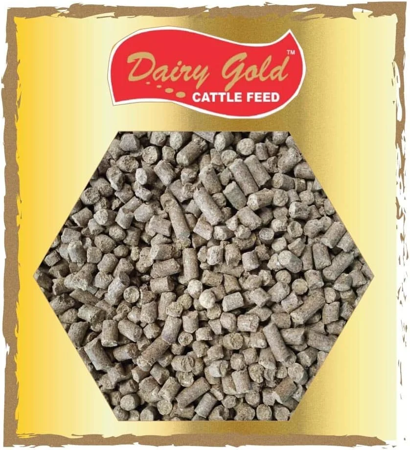 خوراک گاو/گاومیش/دام Platina-Dairy Gold Bharat Feeds & Extractions Ltd، پلت خوراک دام برای تمام مراحل زندگی، طعم شیر (18 کیلوگرم)، بسته 1 عددی