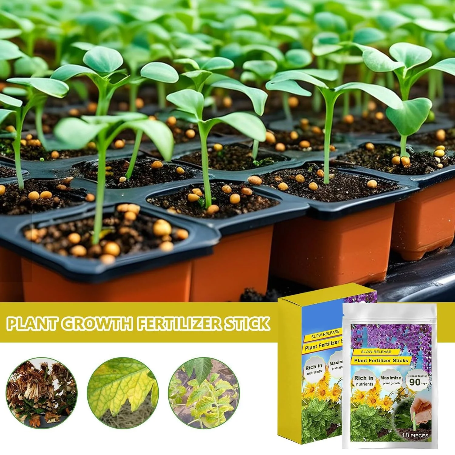 میخ های غذای گیاهی فضای باز - میخ های کود گیاهی - مواد مغذی طبیعی با رهش آهسته برای تغذیه مداوم لوبیا، میوه، سبزیجات، باغ، درختان همیشه سبز، گیاهان آپارتمانی و گل