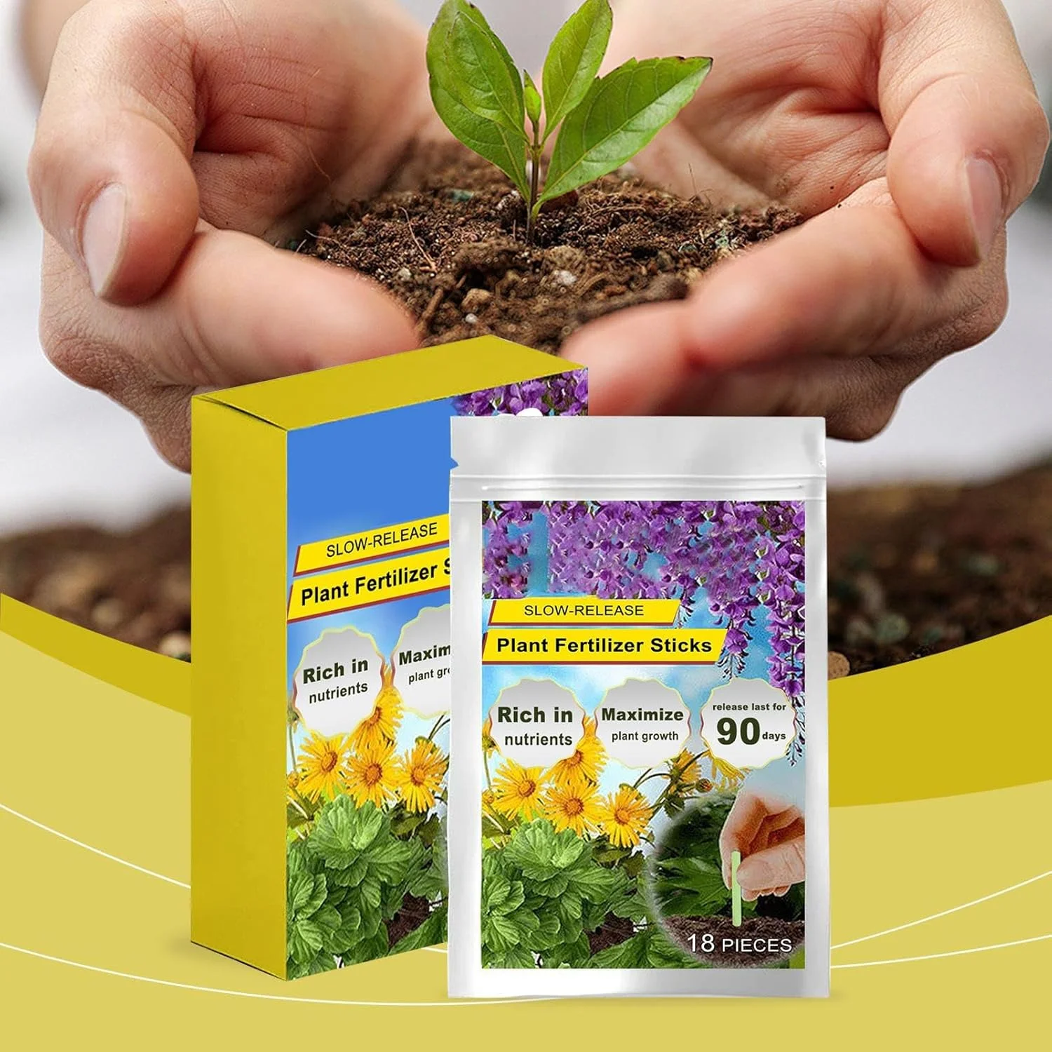 میخ کود گیاهی فضای باز - چوب مراقبت آسان گیاه، مواد مغذی طبیعی با رهش آهسته برای باغ لوبیا، گل، تغذیه مداوم گیاهان آپارتمانی، درختان همیشه سبز، میوه