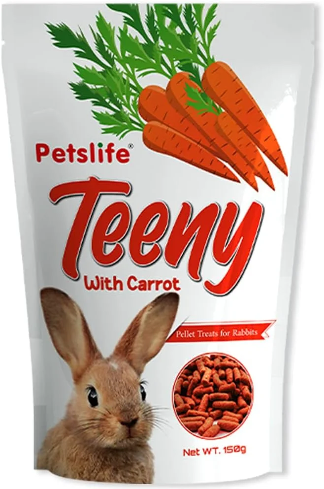 غذای خرگوش پتزلایف - غذای غنی شده و تشویقی به عنوان غذای روزانه برای خرگوش ها - ایده آل برای آموزش و سلامتی (غذای ترکیبی 500 گرمی)