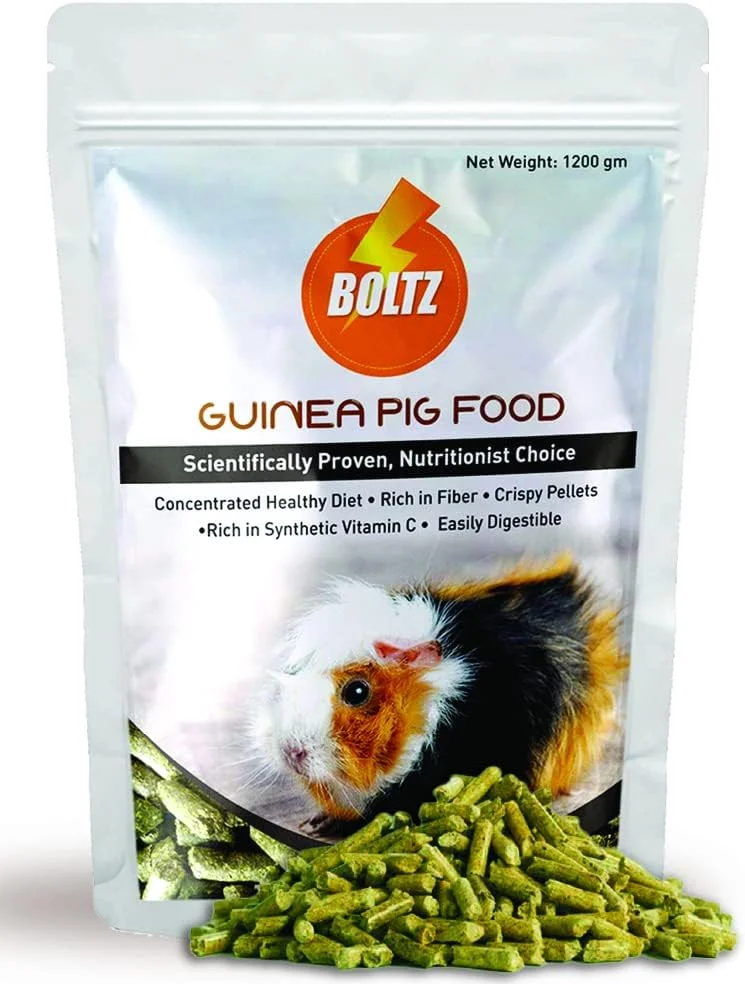 غذای پلت خوکچه هندی بولتز مناسب تمام مراحل زندگی، طعم سبزیجات، انتخاب متخصص تغذیه (دارای گواهینامه ISO 9001)، متوسط، 1200 گرم