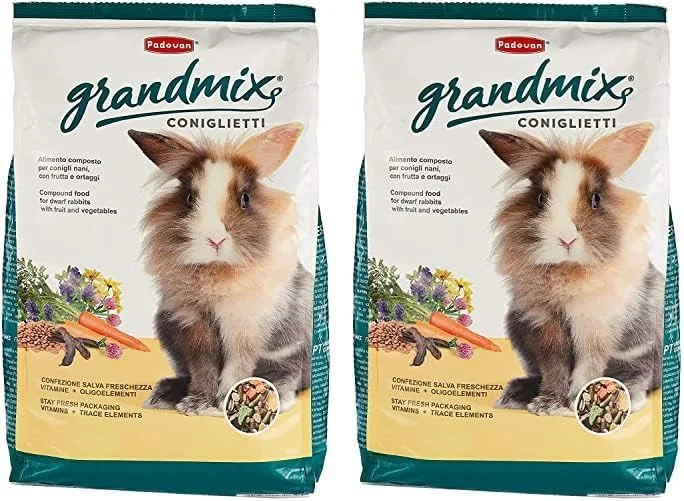 غذای خرگوش پادوان گرندمیکس کانگلیتی ۳ کیلوگرم (بسته ۲ عددی)