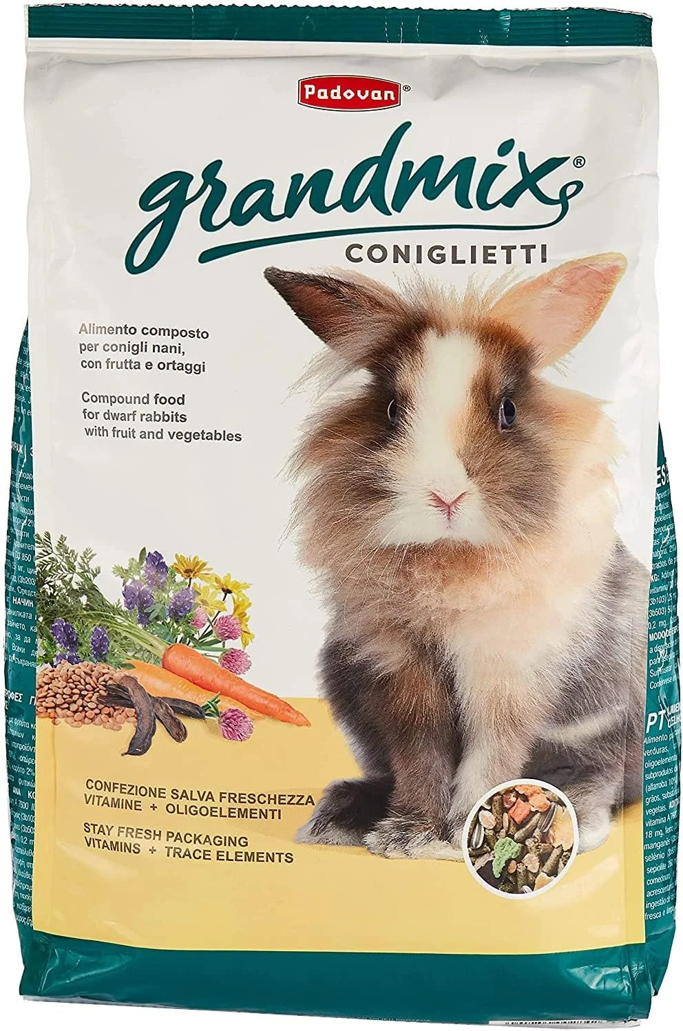 غذای خرگوش پادوان گرندمیکس کانگلیتی ۳ کیلوگرمی
