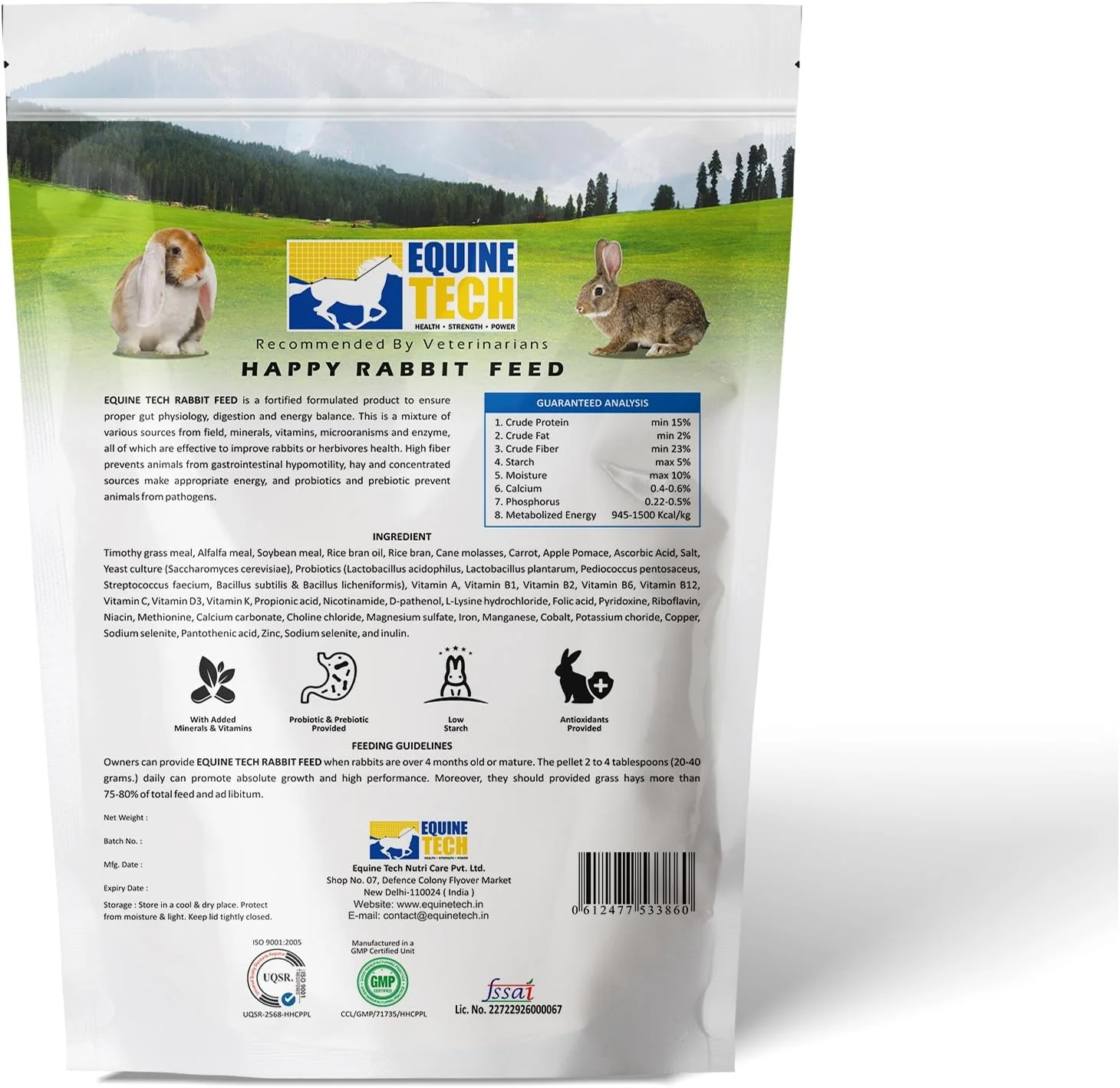 پلت های مغذی ممتاز - پلت های فیبر بالا برای خرگوش ها، خوکچه هندی، همستر، جربیل، چینچیلا، موش صحرایی، موش و سایر حیوانات خانگی کوچک، توصیه شده توسط دامپزشکان - 1 کیلوگرم