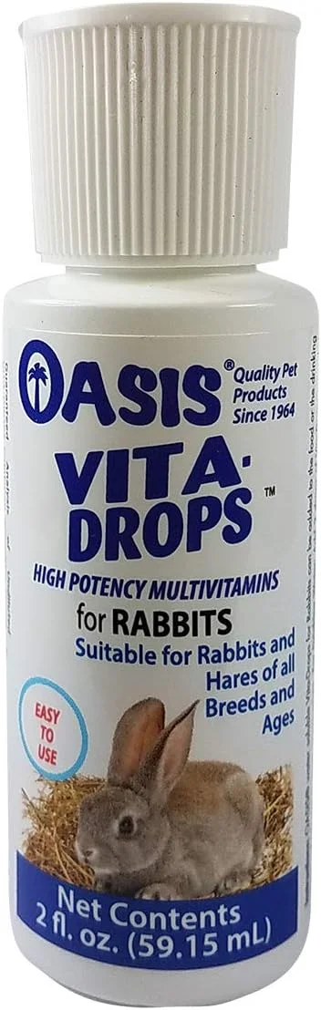 قطره های ویتامین روزانه قوی Oasis Vita-Drops برای خرگوش ها 60 میلی لیتر
