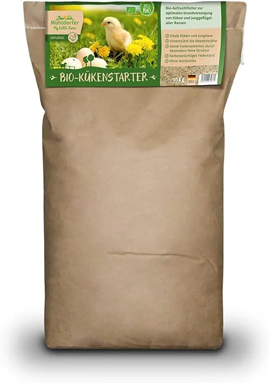غذای ارگانیک پرورش طیور مزرعه کوچک من - مناسب برای تمامی نژادها - 10 کیلوگرم - غذای پایه بهینه برای حیوانات سالم - فاقد آنتی بیوتیک - بسیار خوش خوراک