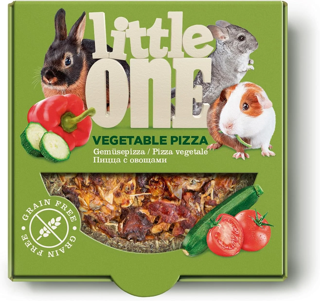 پیتزای سبزیجات مخصوص حیوانات کوچک 55 گرمی Little One