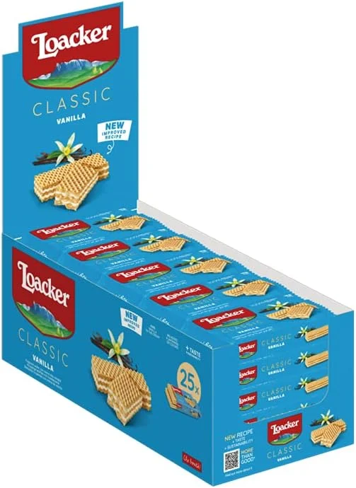 ویفرهای وانیلی لواکر 45 گرمی (بسته 25 عددی)
