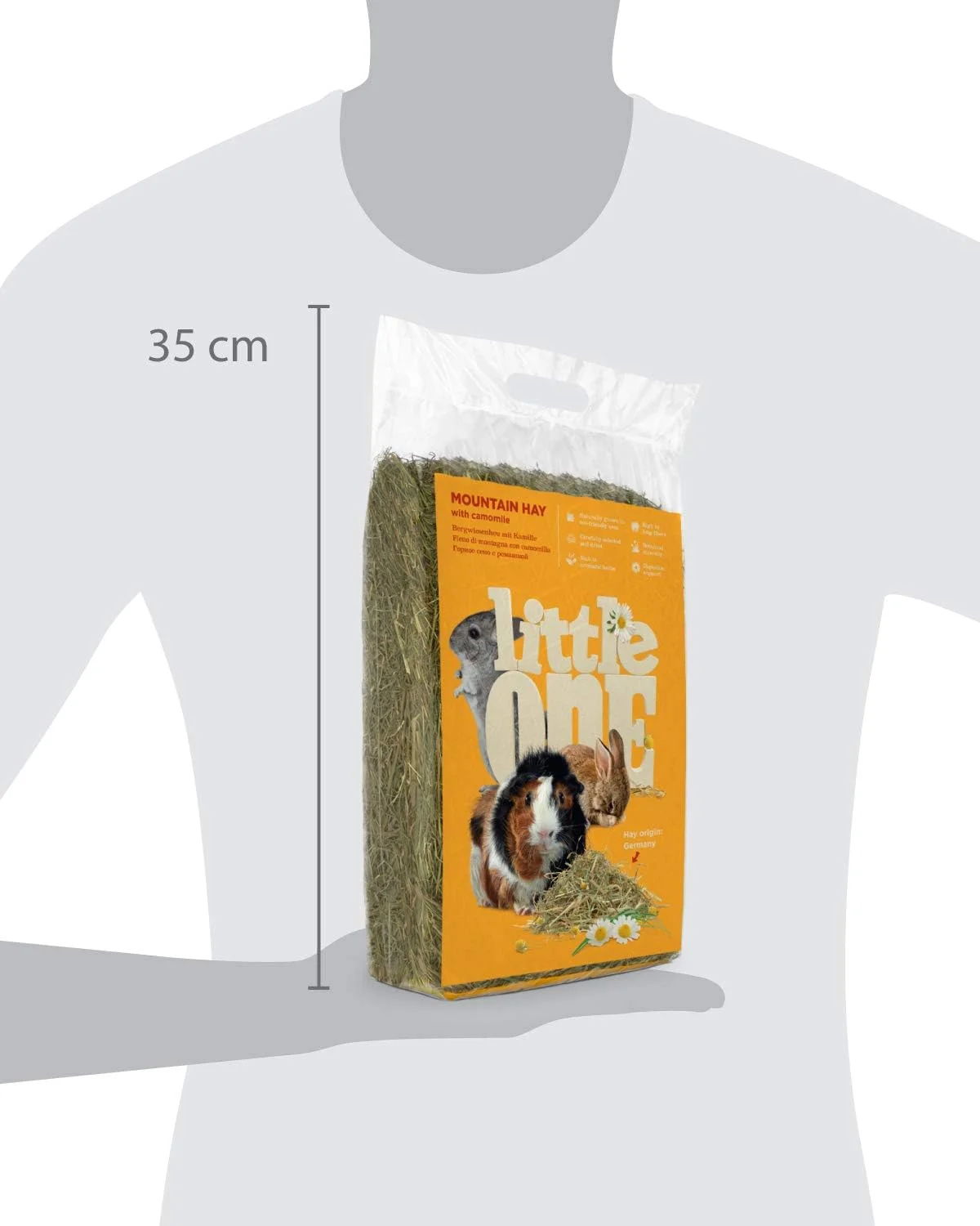 یونجه کوهی لیتل وان با بابونه برای حیوانات خانگی کوچک 400 گرم