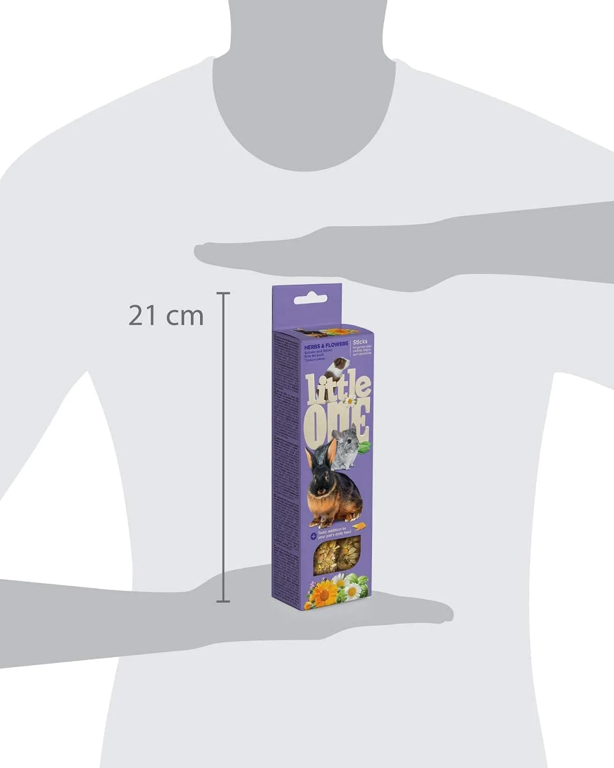 تشویقی جونده Little One با طعم گیاهان و گل ها مناسب خوکچه هندی، خرگوش و چینچیلا 2x55 گرم