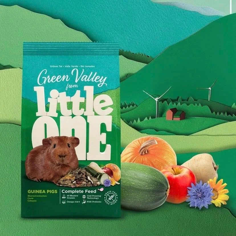 غذای فیبردار Little One Green Valley برای خوکچه هندی 750 گرم