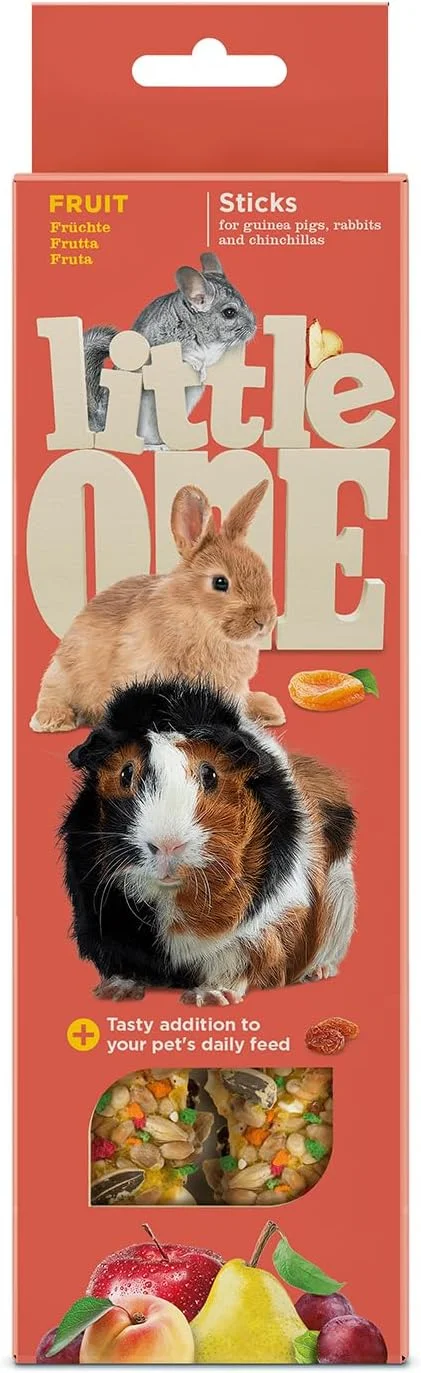 چوب تشویقی با طعم میوه مناسب خوکچه هندی، خرگوش و چینچیلا 2x60 گرم