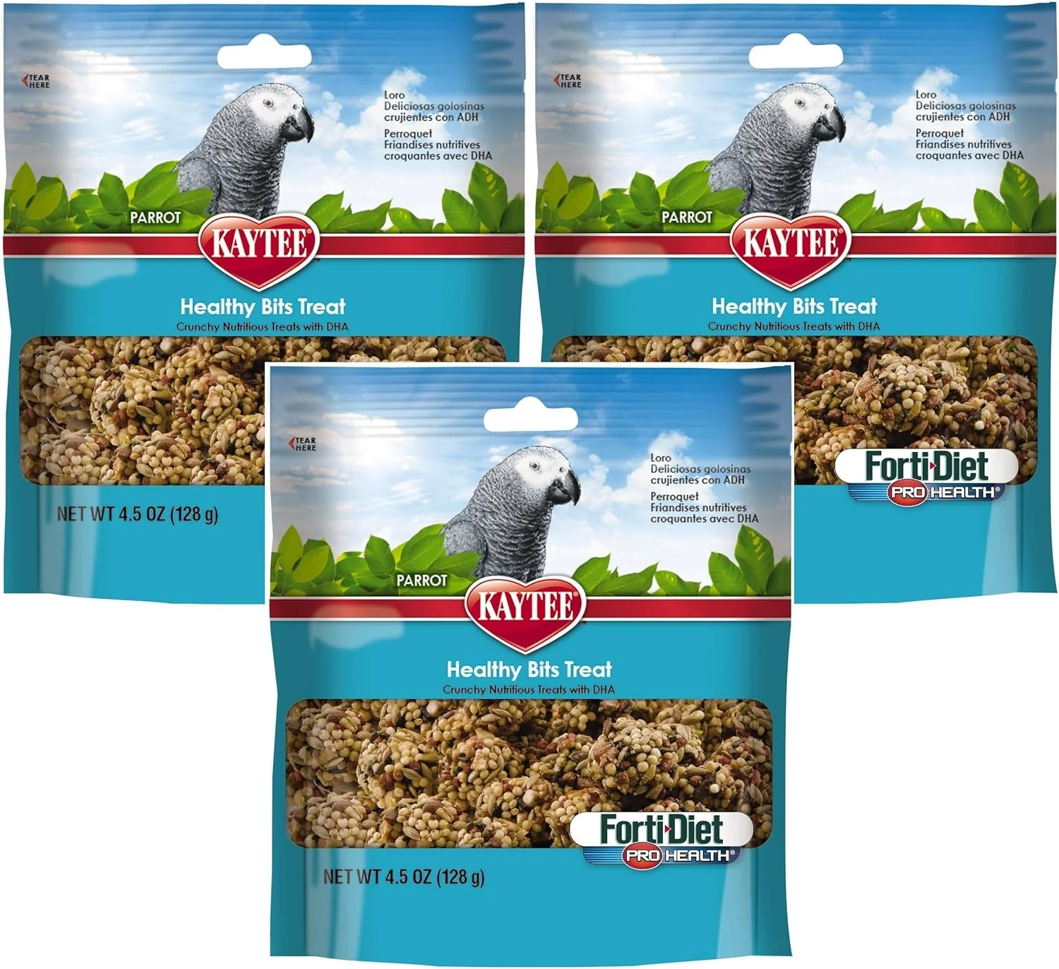 خوراک تشویقی طوطی کیتی Forti-Diet Pro Health Healthy Bit، ۱۲۷ گرم