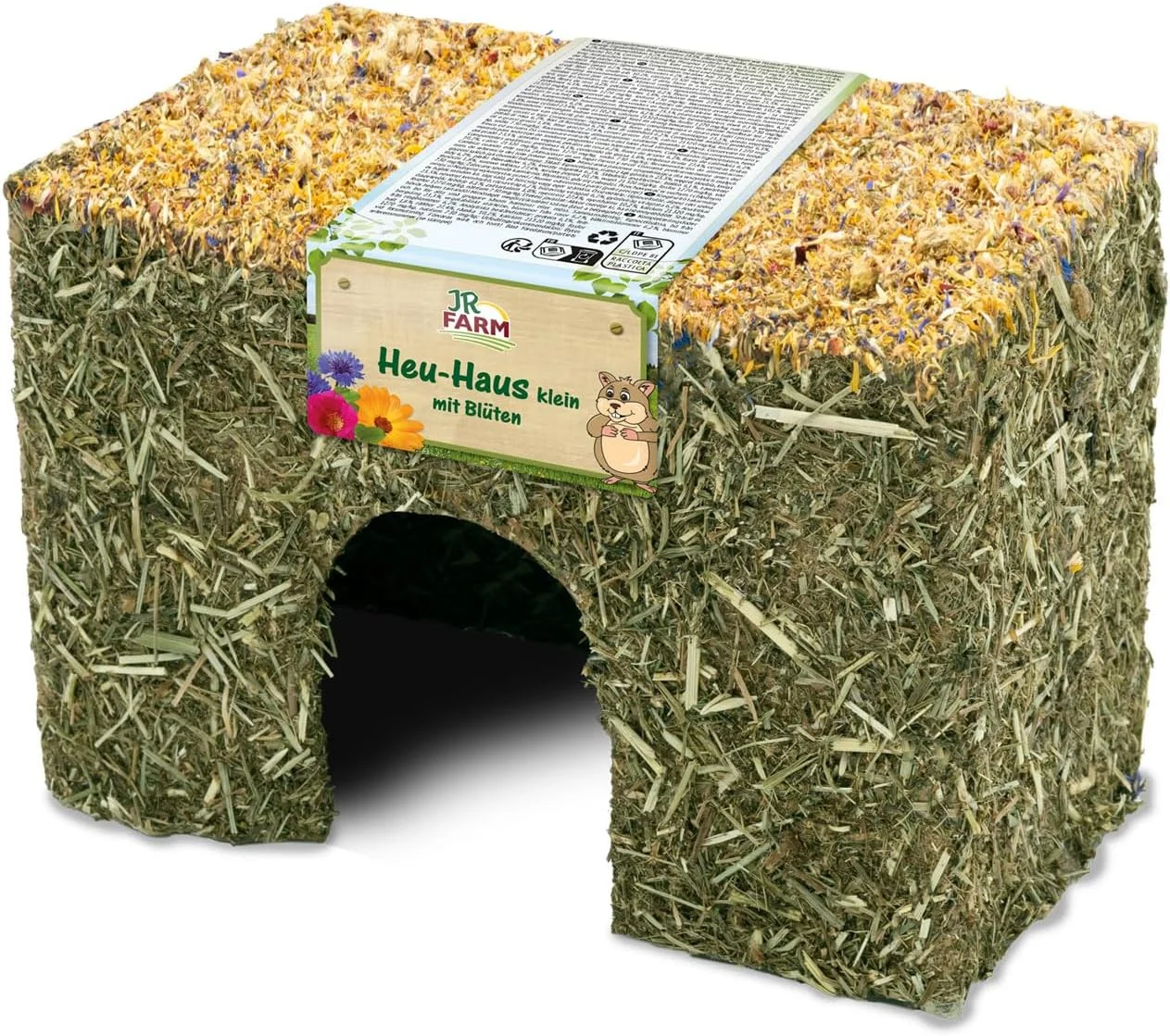 کلبه یونجه کوچک 75 گرمی با گل