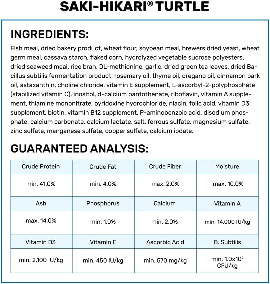 غذای چوبکی لاکپشت هیکاری ساکی 43622، 45 گرم