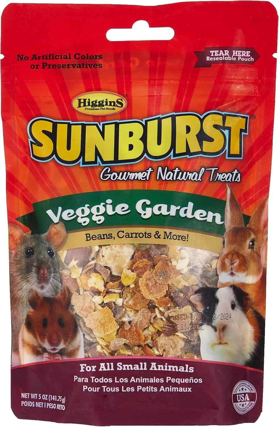 خوراکی طبیعی و خوشمزه باغ سبزیجات هیگینز سانبرست برای همستر - 142 گرم