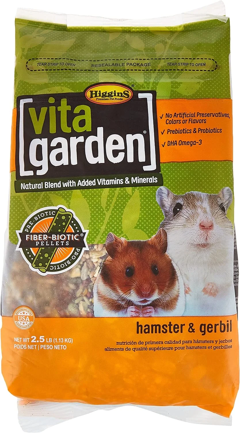 غذای جونده هیگینز ویتا گاردن مخصوص همستر و جربیل، چند رنگ، 2.5 پوند