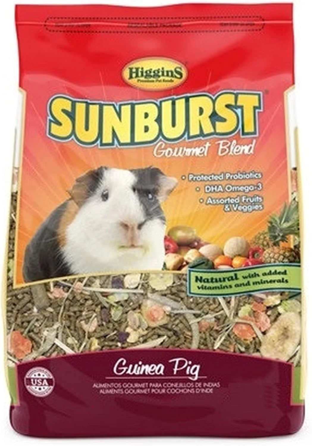 غذای خوکچه هندی هیگینز سانبرست، 3 پوند