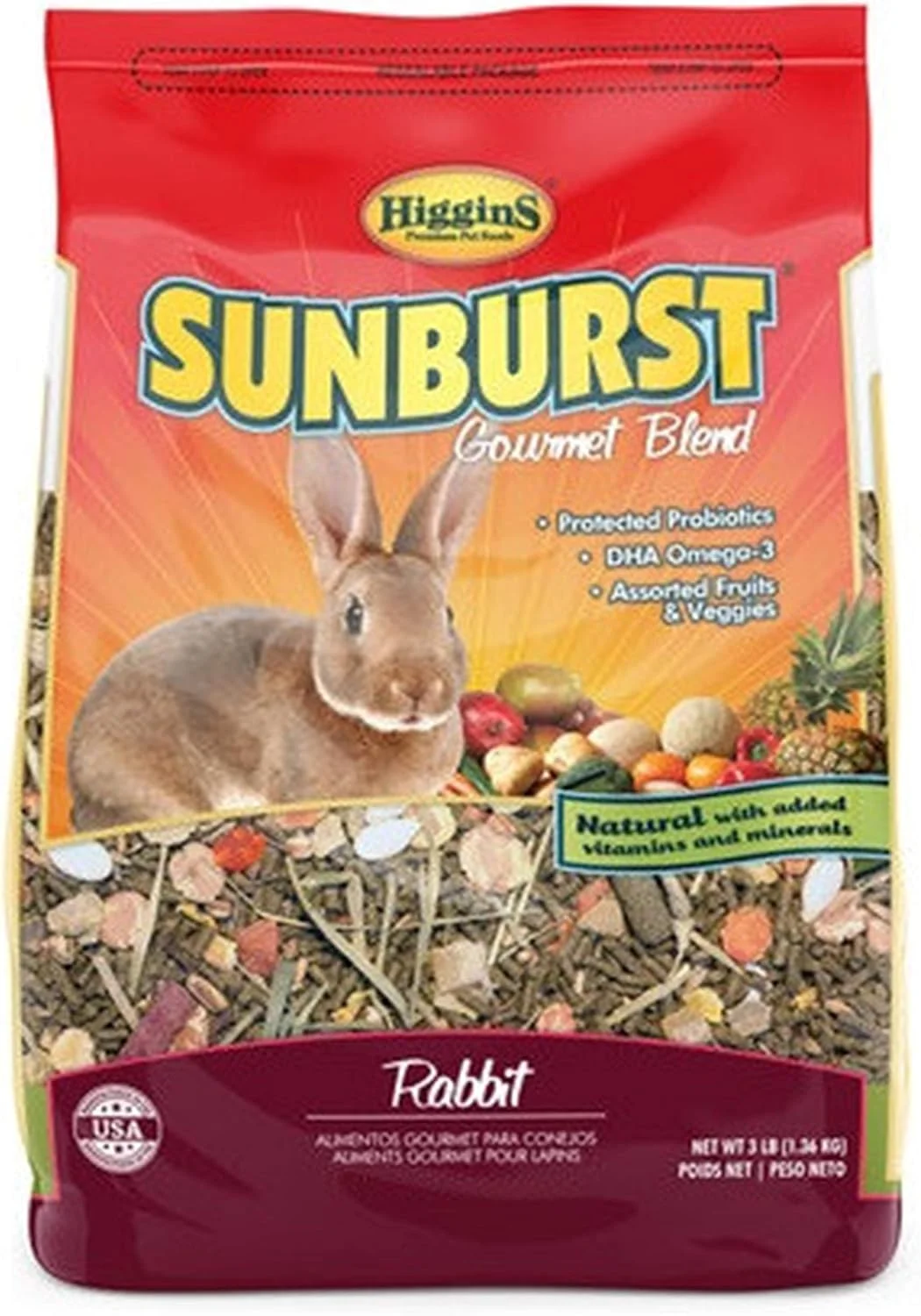 غذای خرگوش هیگینز سانبرست - 3 پوند