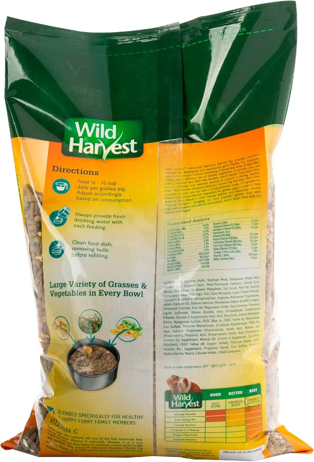 غذای خوکچه هندی 3.6 کیلوگرمی Fres Pet Food حاوی ویتامین، ارسال رایگان 2 روزه