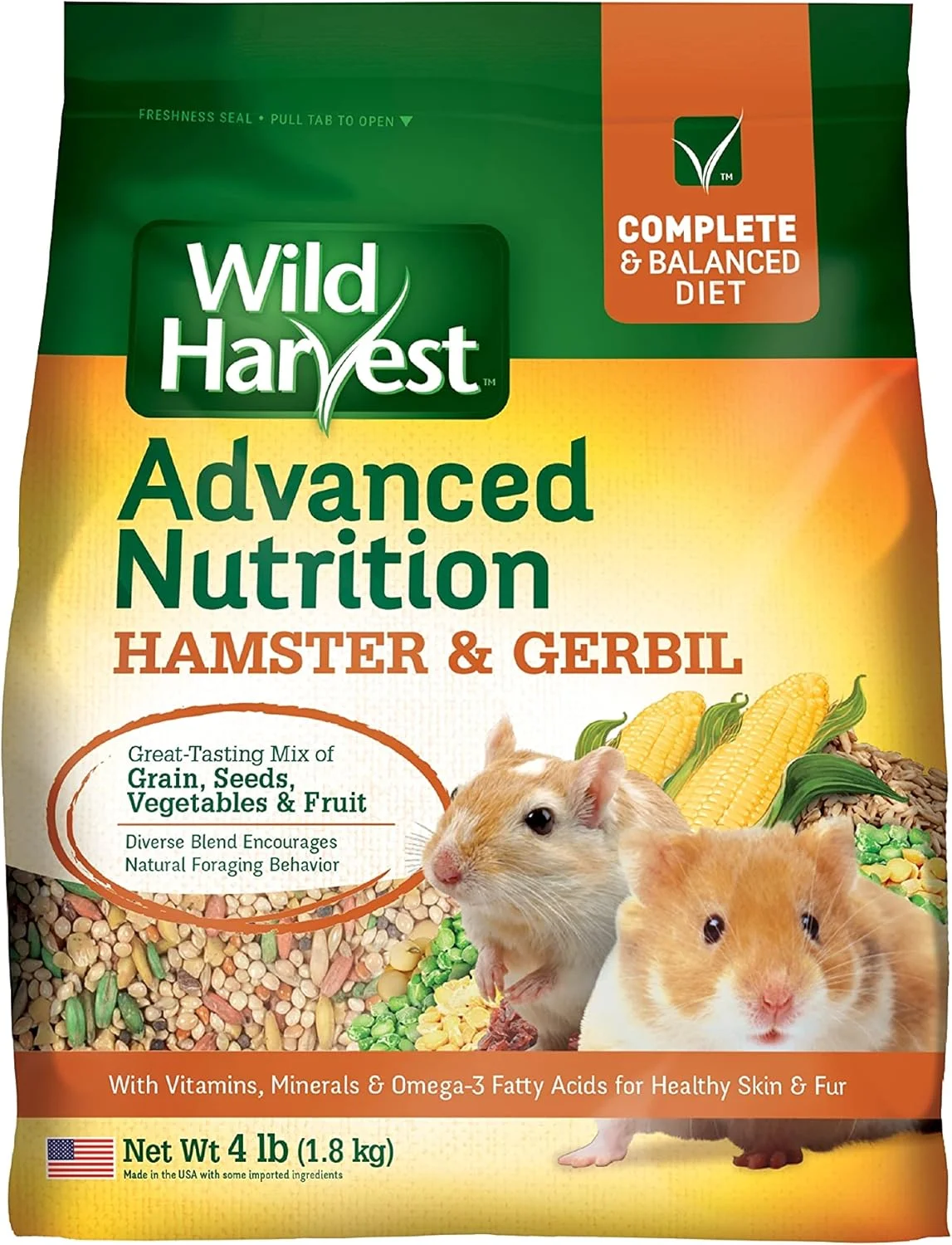 غذای کامل جونده ها و همسترها Wild Harvest، ۱.۸ کیلوگرم