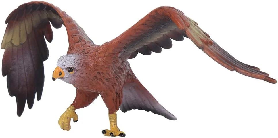 مجسمه اسباب بازی حیوانات، مدل شبیه سازی شده عقاب، تزیینات حیوانات، مجسمه موجودات زنده، اسباب بازی های آموزشی اولیه برای کودکان هدیه (عقاب)