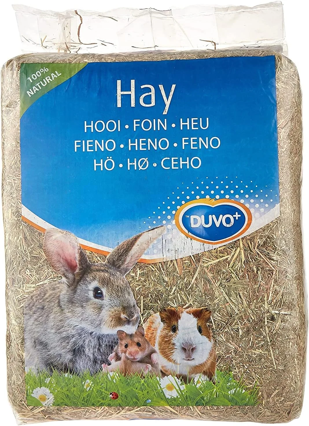 غذای یونجه چمنزار Duvo+ برای خرگوش های کوتوله، خوکچه هندی و چینچیلا 2.5 کیلوگرمی