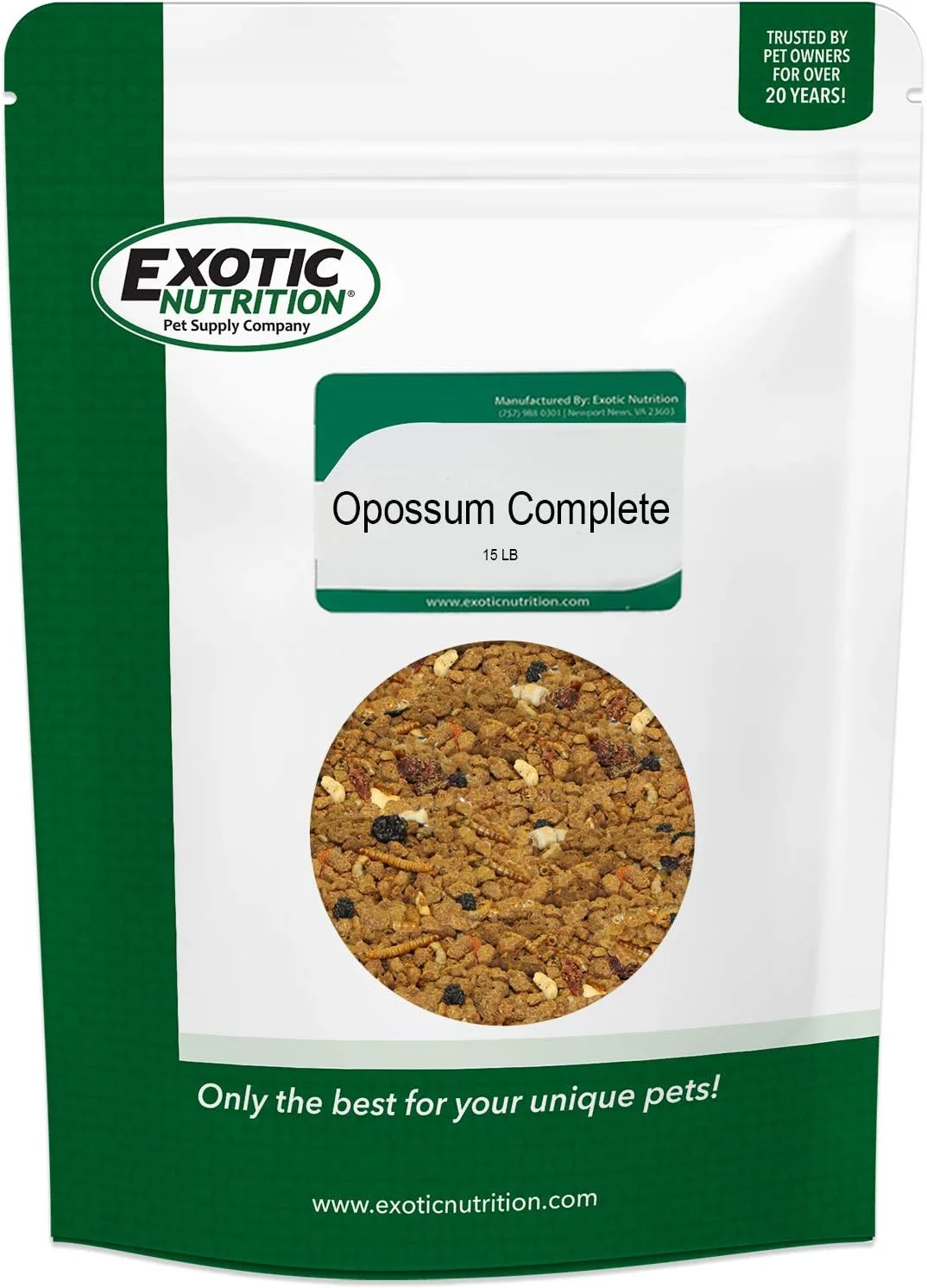 تغذیه کامل صاریغ - غذای کامل و سالم پلت - غذا برای صاریغ های دم کوتاه و ویرجینیا (6.8 کیلوگرم)