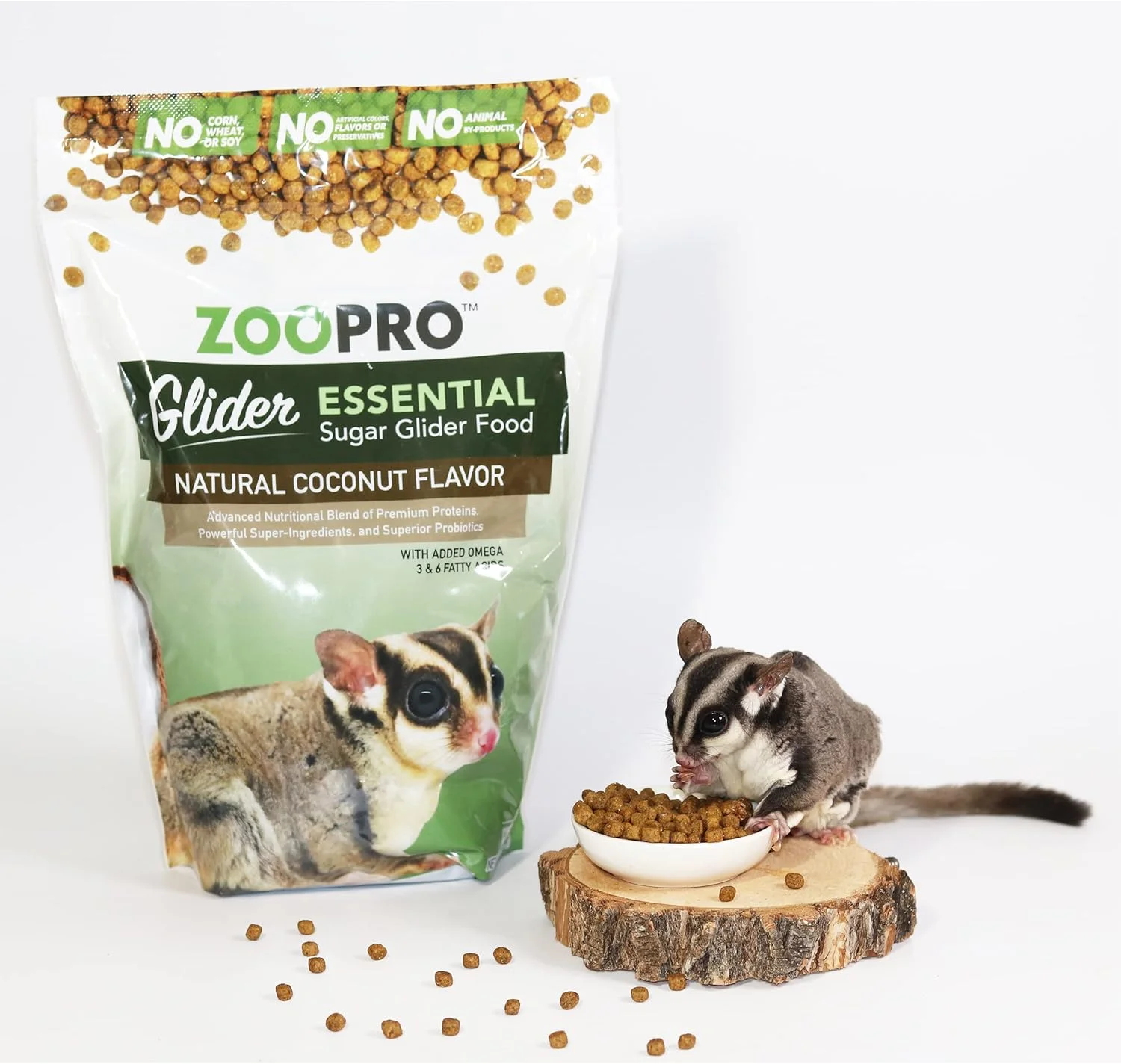 پکیج غذای ضروری سنجاب پرنده اگزوتیک نوتریشن - شامل غذای خشک با پروتئین بالا بر پایه مرغ و مخلوط سبزیجات خشک احیا کننده باغ تازه