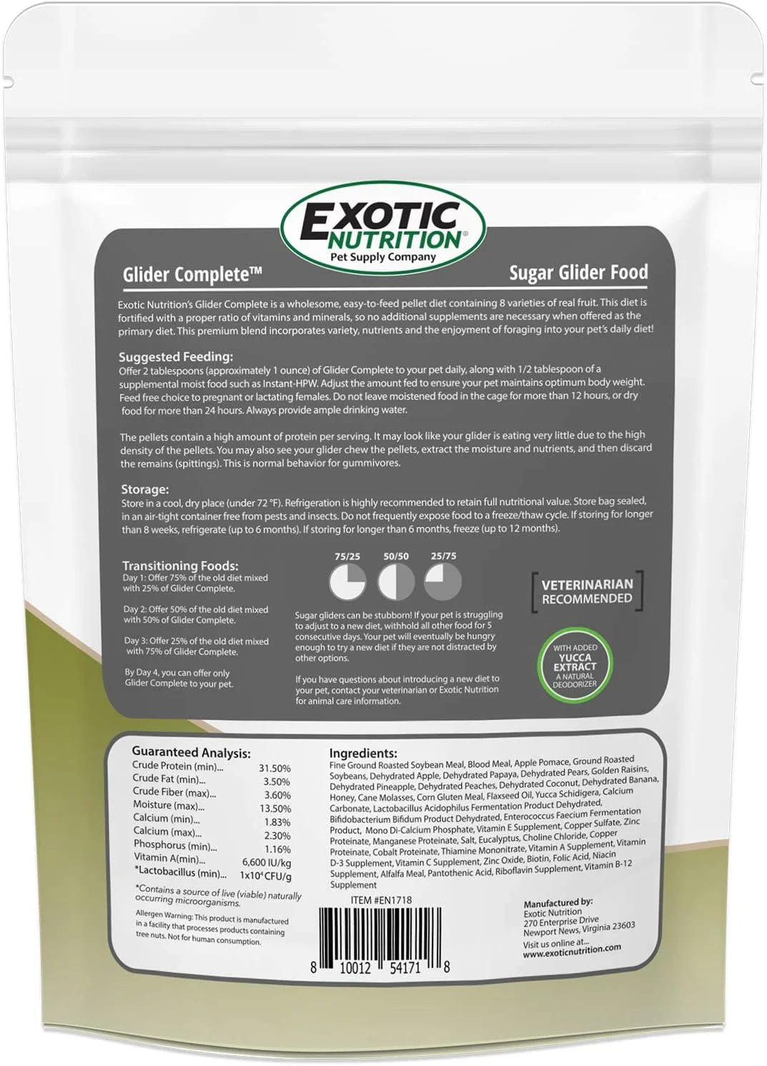 غذای کامل سنجاب پرنده اگزوتیک نوتریشن، 2 پوند