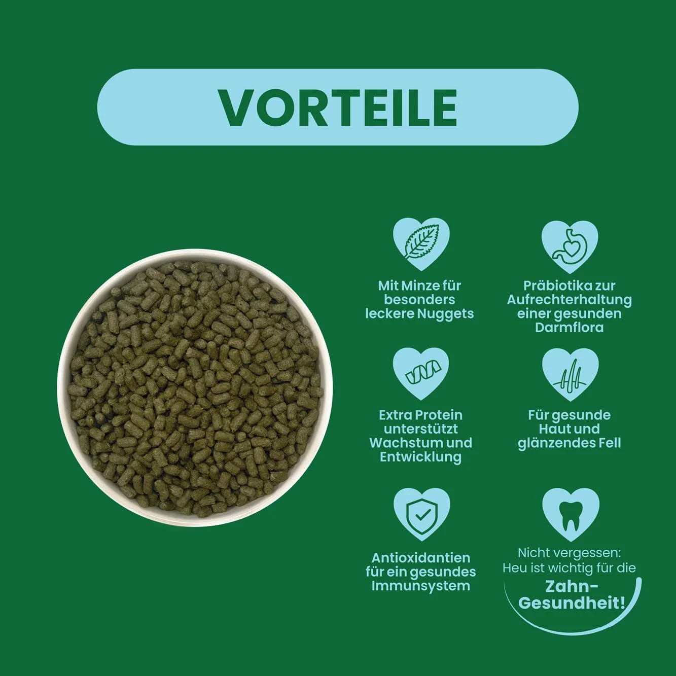 خوراک خرگوش جوان و نژاد کوتوله با نعناع - 3 کیلوگرم (40006)