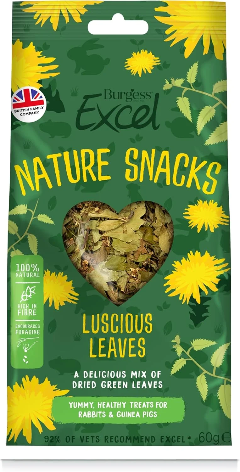 مخلوط خوراکی برگ‌های خوشمزه اکسل بورگس برای خرگوش‌ها، خوکچه‌های هندی و چینچیلاها، 1 عدد 60 گرمی