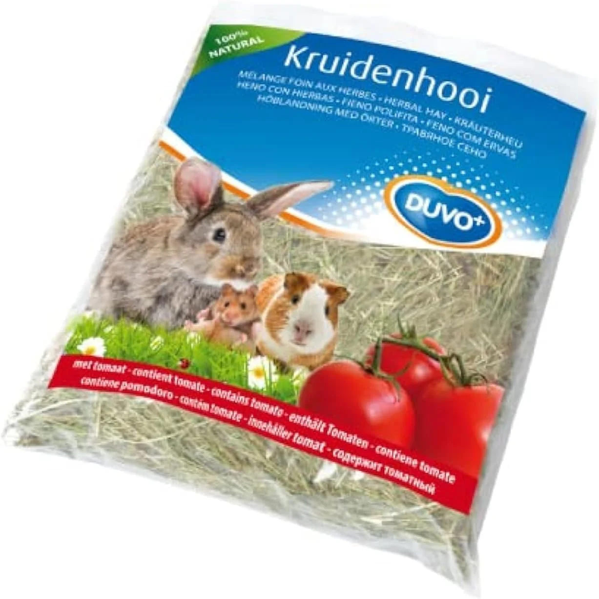 یونجه گیاهی با طعم گوجه فرنگی Duvo+، 500 گرم