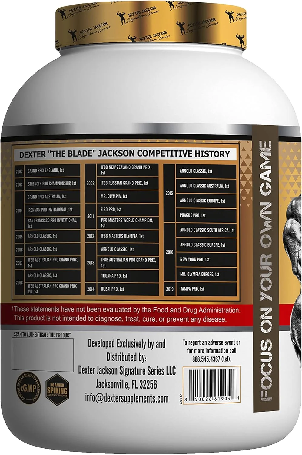 پروتئین وی گلد سری امضای دکستر جکسون (2.27 کیلوگرم، توت فرنگی تازه)