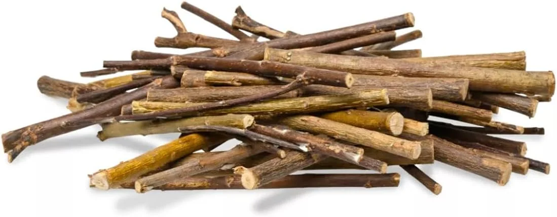 غذای تک ماده ای خرگوش های کوتوله و پستانداران بانی نیچر، لذت بردن از چوب درخت بید 100 گرمی