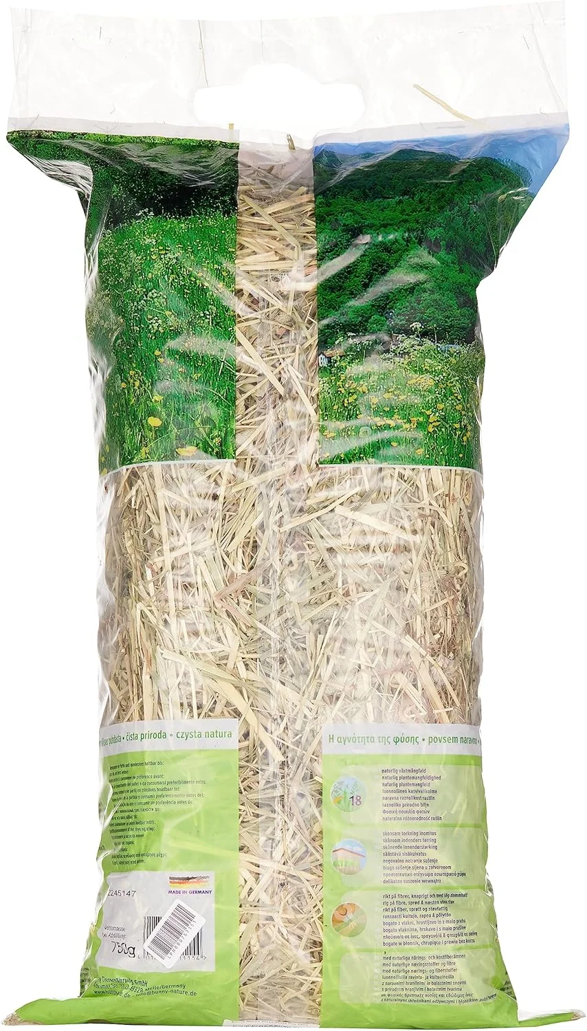 یونجه علف تازه خرگوش بانی نیچر، 750 گرم