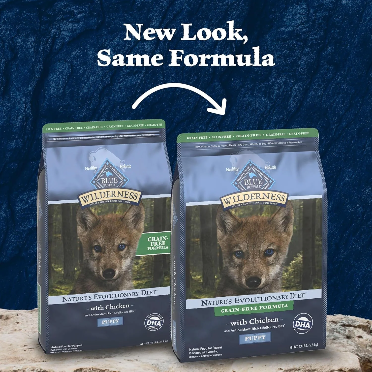 غذای خشک سگ توله سگ بدون غلات بلو بوفالو Wilderness