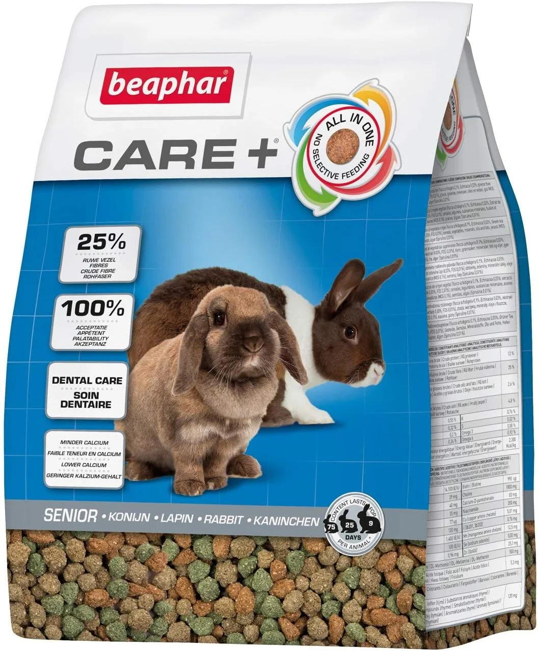 غذای کامل خرگوش مسن Beaphar Care Plus، ۱.۵ کیلوگرم غذای کامل خرگوش مسن Beaphar Care Plus، ۱.۵ کیلوگرم