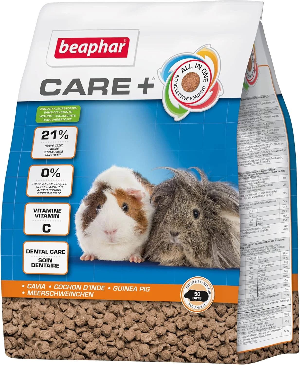 غذای خوکچه هندی Beaphar Care Plus وزن ۱.۵ کیلوگرم غذای خوکچه هندی Beaphar Care Plus وزن ۱.۵ کیلوگرم