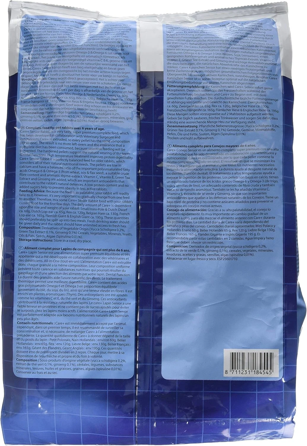 غذای کامل خرگوش مسن Beaphar Care Plus، ۱.۵ کیلوگرم