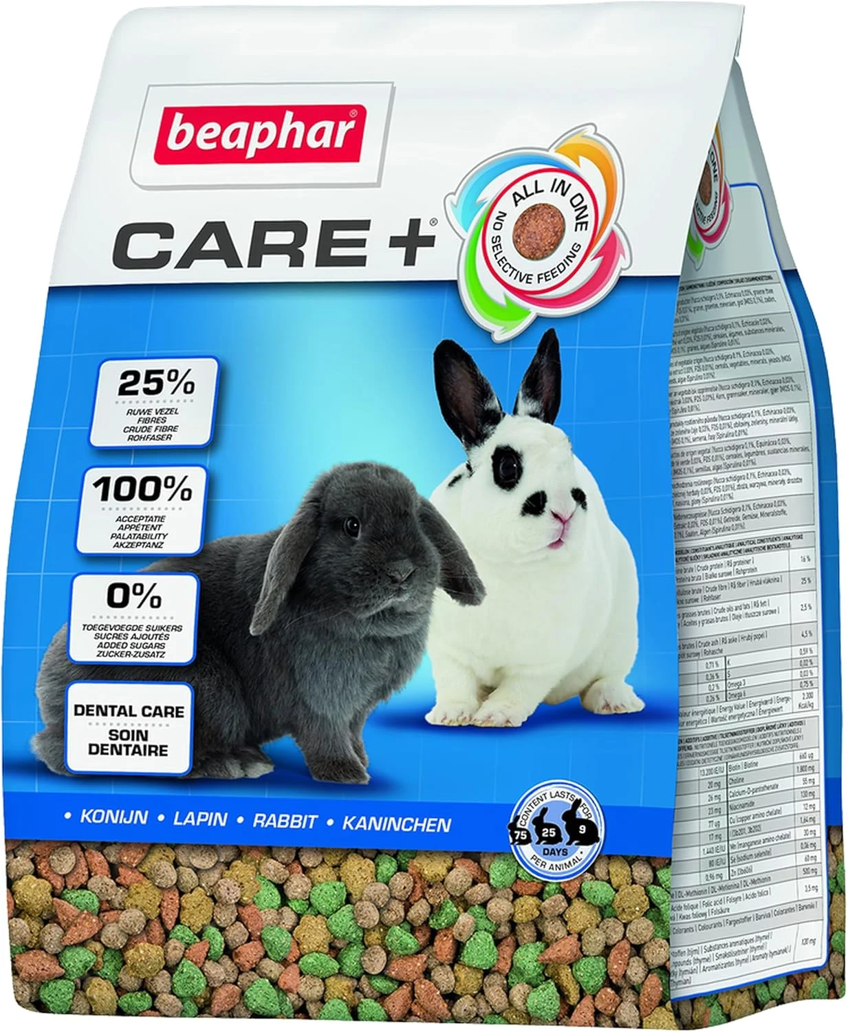 غذای کامل خوکچه هندی Beaphar Care+ وزن 1.5 کیلوگرم