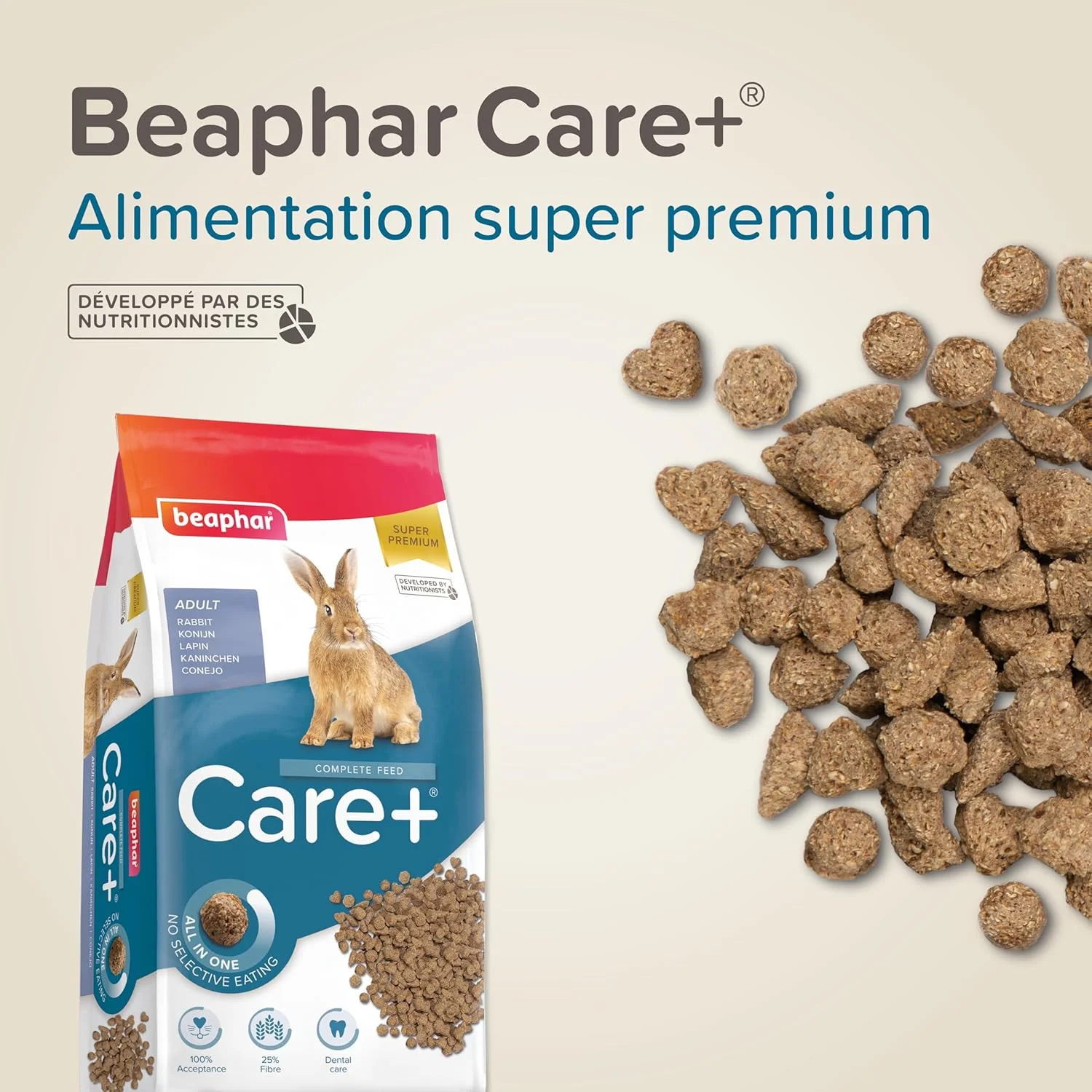 غذای خشک خرگوش Beaphar Care+ وزن 10 کیلوگرم