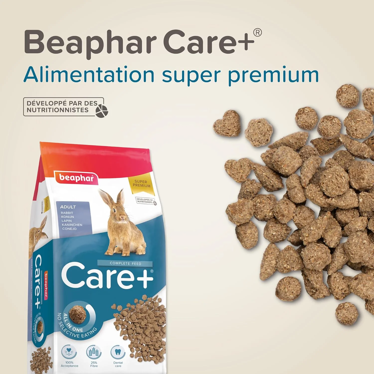 غذای خشک خرگوش Beaphar Care+ - 5 کیلوگرم