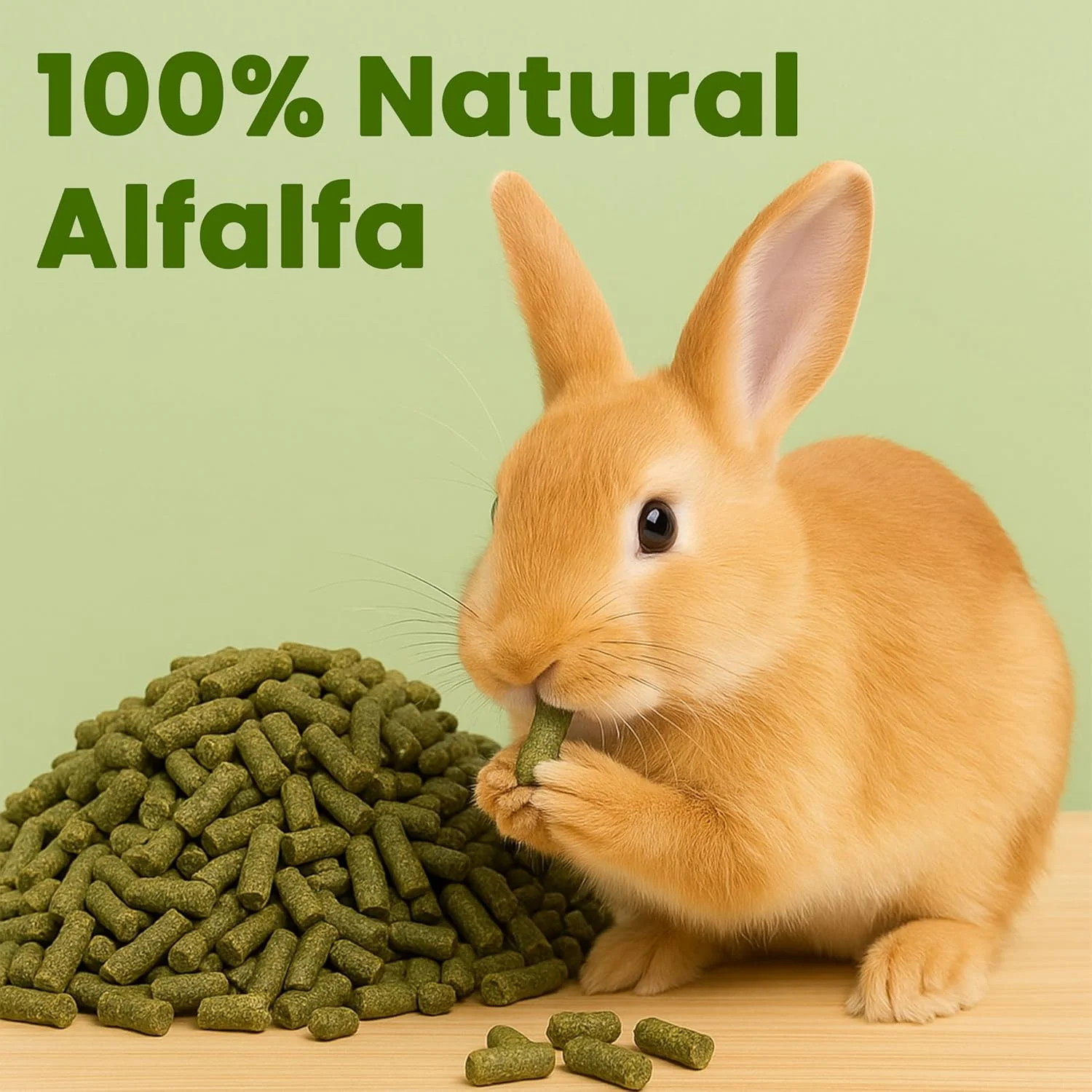 پلت یونجه، غذای مغذی بسیار با کیفیت مناسب برای انواع خرگوش، خوکچه هندی و سایر حیوانات کوچک، انتخاب متخصص تغذیه (950 گرم) 3 میلی متر پلت یونجه، غذای مغذی بسیار با کیفیت مناسب برای انواع خرگوش، خوکچه هندی و سایر حیوانات کوچک، انتخاب متخصص تغذیه (950 گرم) 3 میلی متر